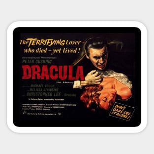 Classic Hammer Horror Movie Poster - Dracula Sticker